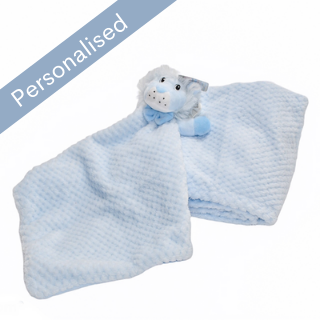 Personalised Baby Blanket & Comforter - Blue image